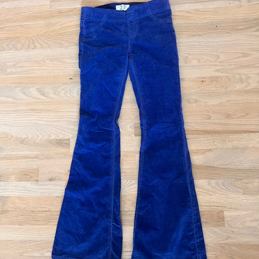 We the Free Navy Blue Corduroy Flare Pants, Size 27